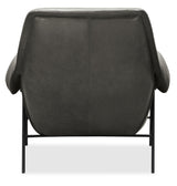 Ambroise Metal Frame Club Chair - Dark Gray / Black by Hooker Furniture - View 2