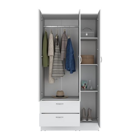 Armoire Haddam, Bedroom, White - sold by Home Elegance USA