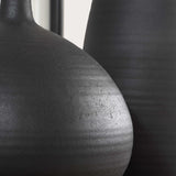 Bower Vases (Set of 2) - Black by Uttermost - View 5