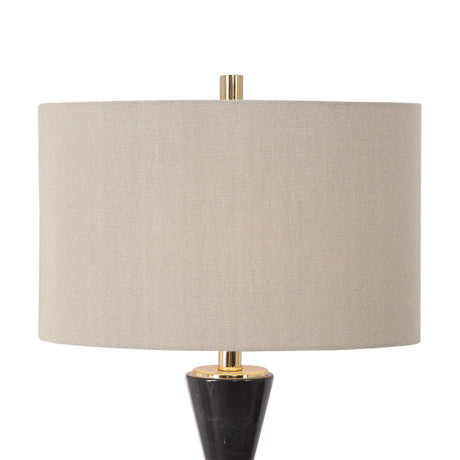 Alastair Marble Table Lamp - Beige / Black by Uttermost - View 4