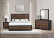 Houston Traditional Style Queen 4 Piece Bedroom Set in Walnut - sold by Home Elegance USA
