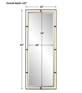 Carrizo Tall Mirror Bronze & Gold - Bronze / Gold by Uttermost - View 6
