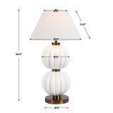 Irena Sphere Table Lamp - White by Uttermost - View 8