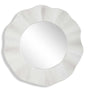 Wave Length Round Mirror White - Silver by Uttermost - View 1