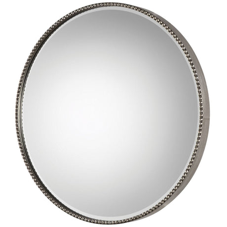 Stefania Beaded Round Mirror | Uttermost - sold by Home Elegance USA
