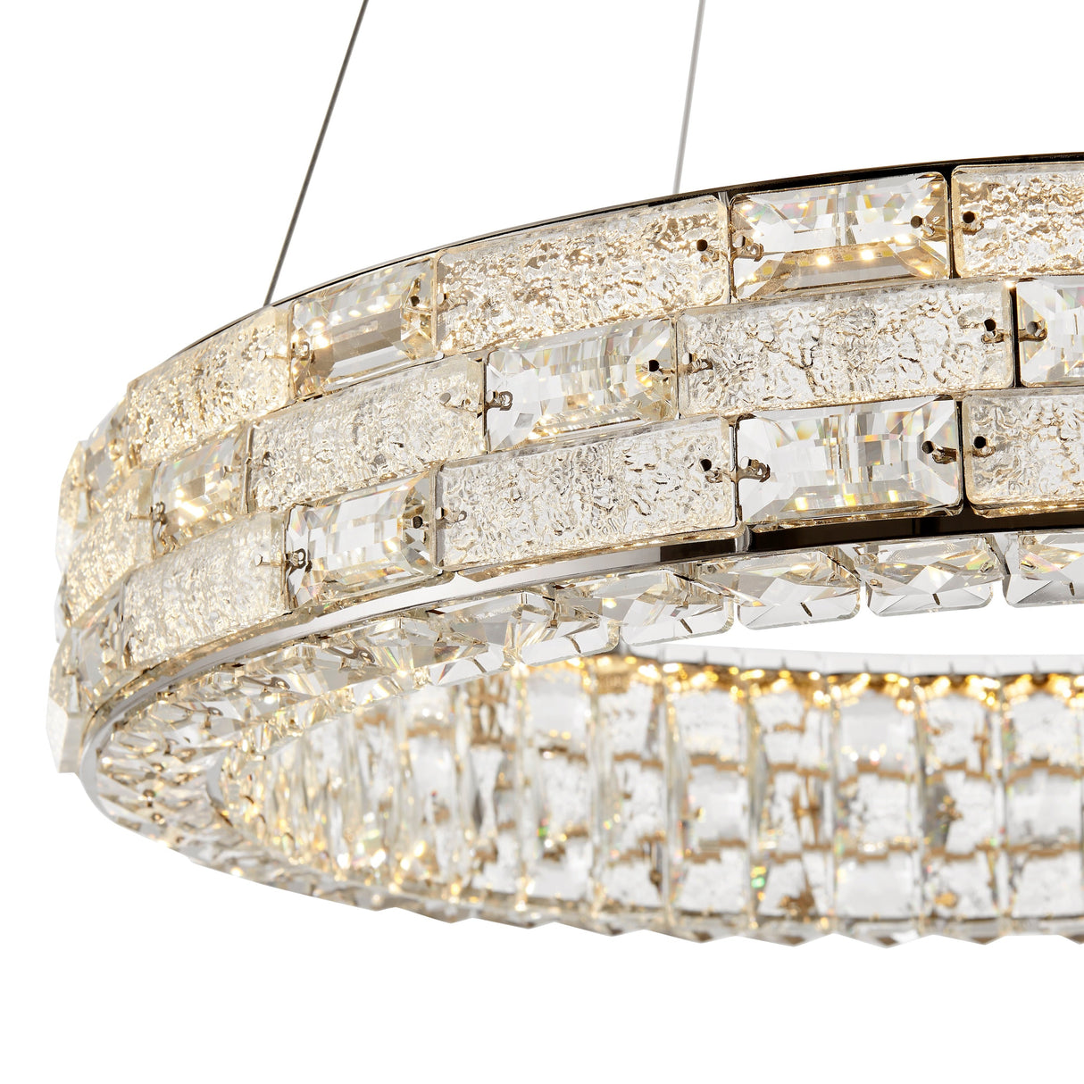 1 Ring Crystal Chandelier // Chrome  | Finesse - Home Elegance USA