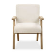 Blakely Dining Arm Chair - White / Light Brown by Uttermost - View 1