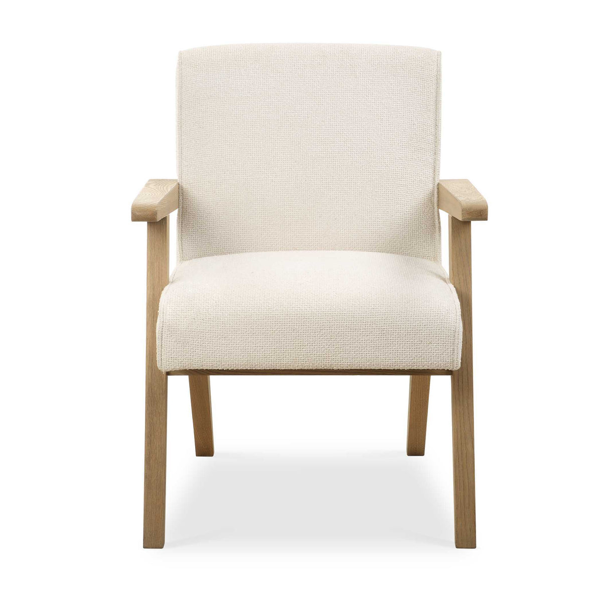 Blakely Dining Arm Chair - White / Light Brown by Uttermost - View 1
