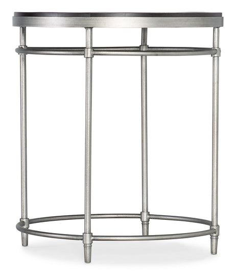 Saint Armand Round End Table - Black / Silver by Hooker Furniture - View 1