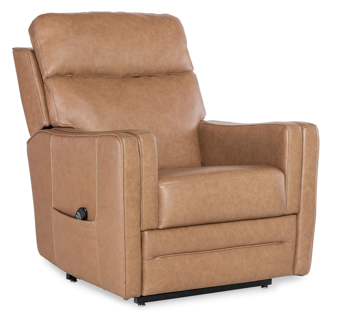 Thyme Power Recliner With Power Headrest, Lumbar, And Lift - Light Brown by Hooker Furniture - View 1