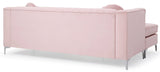 Delray G794B - SC Sofa Chaise ( 3 Boxes) , PINK | Home Elegance USA