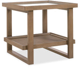 Sonnet Rectangular End Table - Dark Gray / Light Brown by Hooker Furniture - View 1