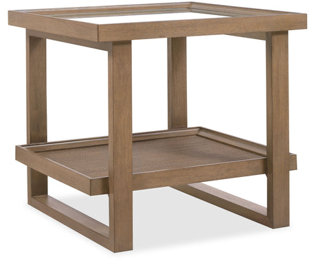 Sonnet Rectangular End Table - Dark Gray / Light Brown by Hooker Furniture - View 1