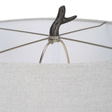 Spruce Rustic Floor Lamp - Black / White by Uttermost - View 7