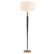Stowe Floor Lamp Satin Black - Black / White by Uttermost - View 1