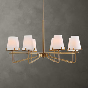 Lassen 8 Light Chandelier Brass - Bronze by Uttermost - View 1