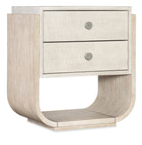 Modern Mood Two Drawer Nightstand - Beige by Hooker Furniture - View 1