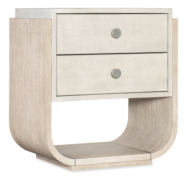 Modern Mood Two Drawer Nightstand - Beige by Hooker Furniture - View 1