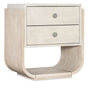 Modern Mood Two Drawer Nightstand - Beige by Hooker Furniture - View 1
