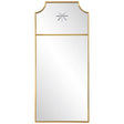 Caddington Tall Mirror Brass - Yellow by Uttermost - View 1