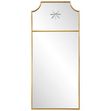 Caddington Tall Mirror Brass - Yellow by Uttermost - View 1