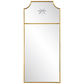 Caddington Tall Mirror Brass - Yellow by Uttermost - View 1