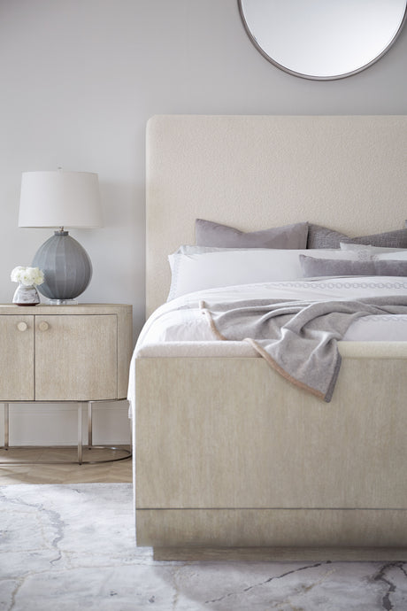 Modern Mood Queen Upholstered Panel Bed Diamond - Beige by Hooker Furniture - View 5