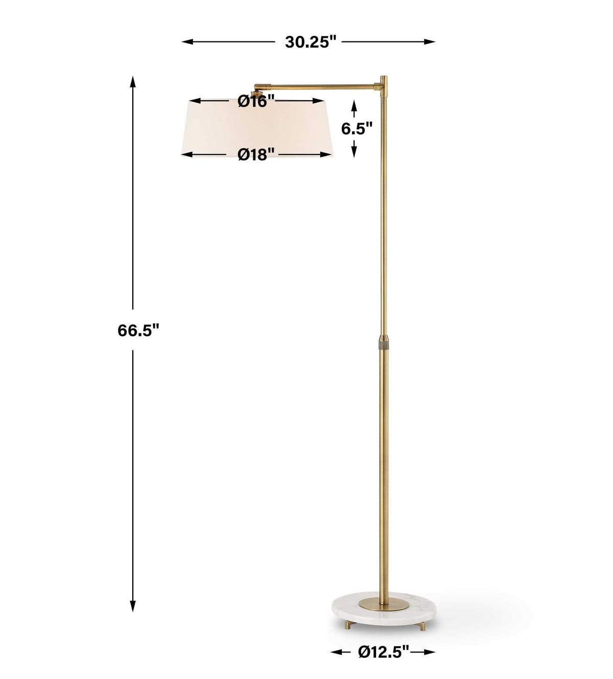 Branch Out Brass Floor Lamp - Bronze by Uttermost - View 9