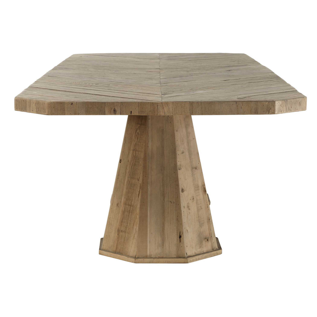 Caledon Reclaimed Dining Table Oak - Light Brown by Uttermost - View 5