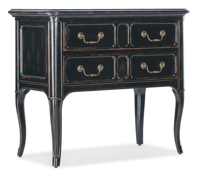 Charleston Two-Drawer Nightstand - Black by Hooker Furniture - View 1