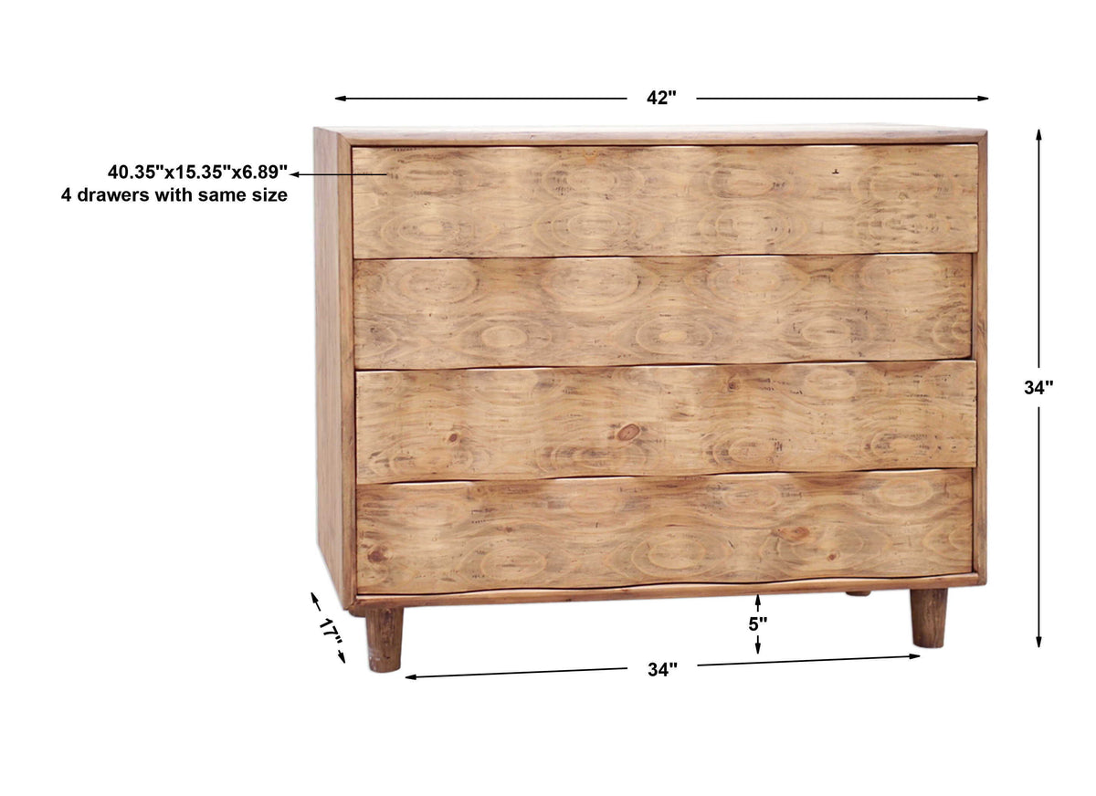 Crawford Light Oak Accent Chest - Light Brown by Uttermost - View 7