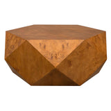 Hughes Geometric Coffee Table - Dark Brown by Uttermost - View 3