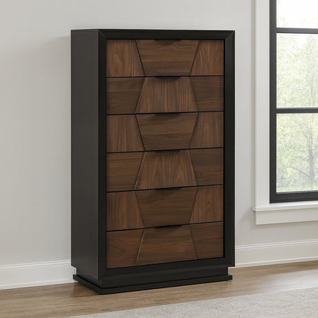 Houston Traditional Style King 5 Piece Bedroom Set in Walnut - sold by Home Elegance USA