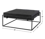 Telone Modern Coffee Table - Black by Uttermost - View 6