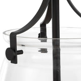 Dewdrop 1 Light Glass Shade Pendant - Black by Uttermost - View 11