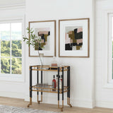 Kentmore Modern Bar Cart - Gold / Black by Uttermost - View 3