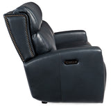 Ruthe Zero Gravity Power Sofa With PH & Hidden Console - Blue by Hooker Furniture - View 9