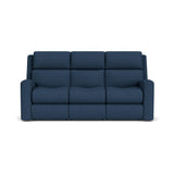 Score Transitional Fabric Power Reclining Sofa With Power Headrests & Lumbar | Flexsteel