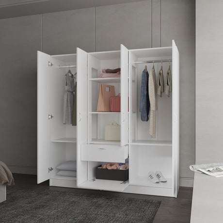 Maya Armoire, Bedroom, White - sold by Home Elegance USA