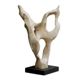 Hollow Form Indoor-Outdoor Teak Sculpture Woodtone - Beige by Uttermost - View 4