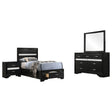 Annie Black 4-piece Twin Bedroom Set - sold by Home Elegance USA