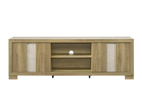 1pc Entertainment Console Rustic Charm Driftwood Wood Finish Open Shelf Living Room Furniture - sold by Home Elegance USA