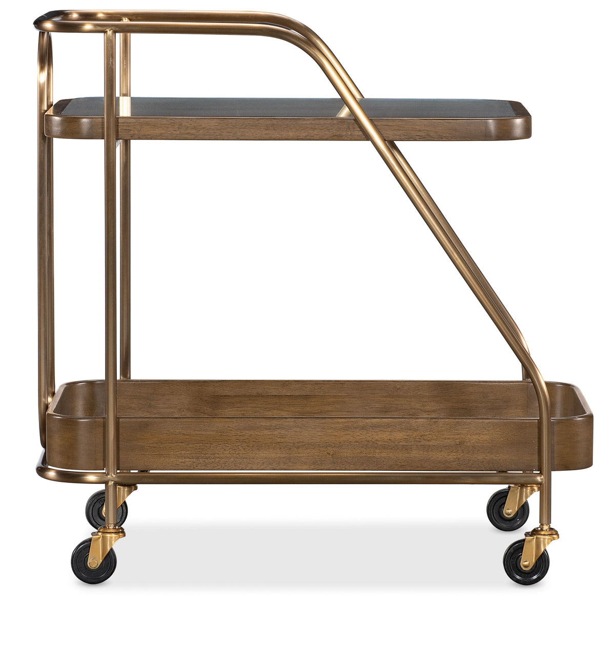 Commerce And Market Walnut Wine And Bar Cart Light Caramel - Dark Brown by Hooker Furniture - View 9