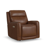 Alister Power Gliding Recliner With Power Headrest And Lumbar - Sedona | Flexsteel