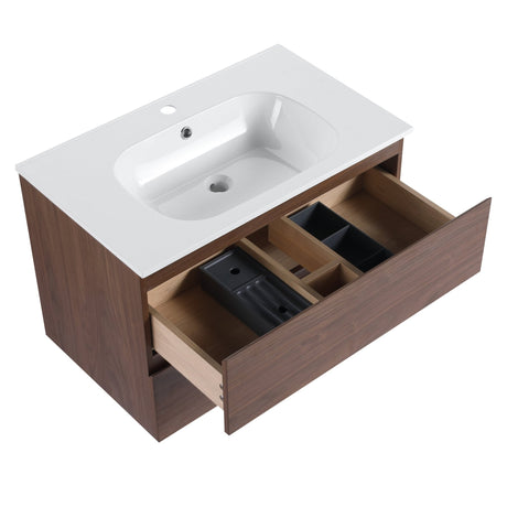 30" Bathroom Vanity With Gel Basin Top(G - BVB01930BNO) - W99981585 - image - 18