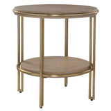 Elise Round Brass Side Table - Bronze by Uttermost - View 3
