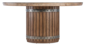Vineyard Row Round Dining Table Bronze - Dark Brown by Hooker Furniture - View 1
