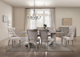Gabrian Reclaimed Gray Finish 7PCs Dining Room Set