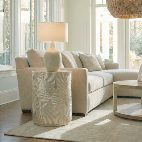 Cassandra Drum Accent Table - Gold by Uttermost - View 2