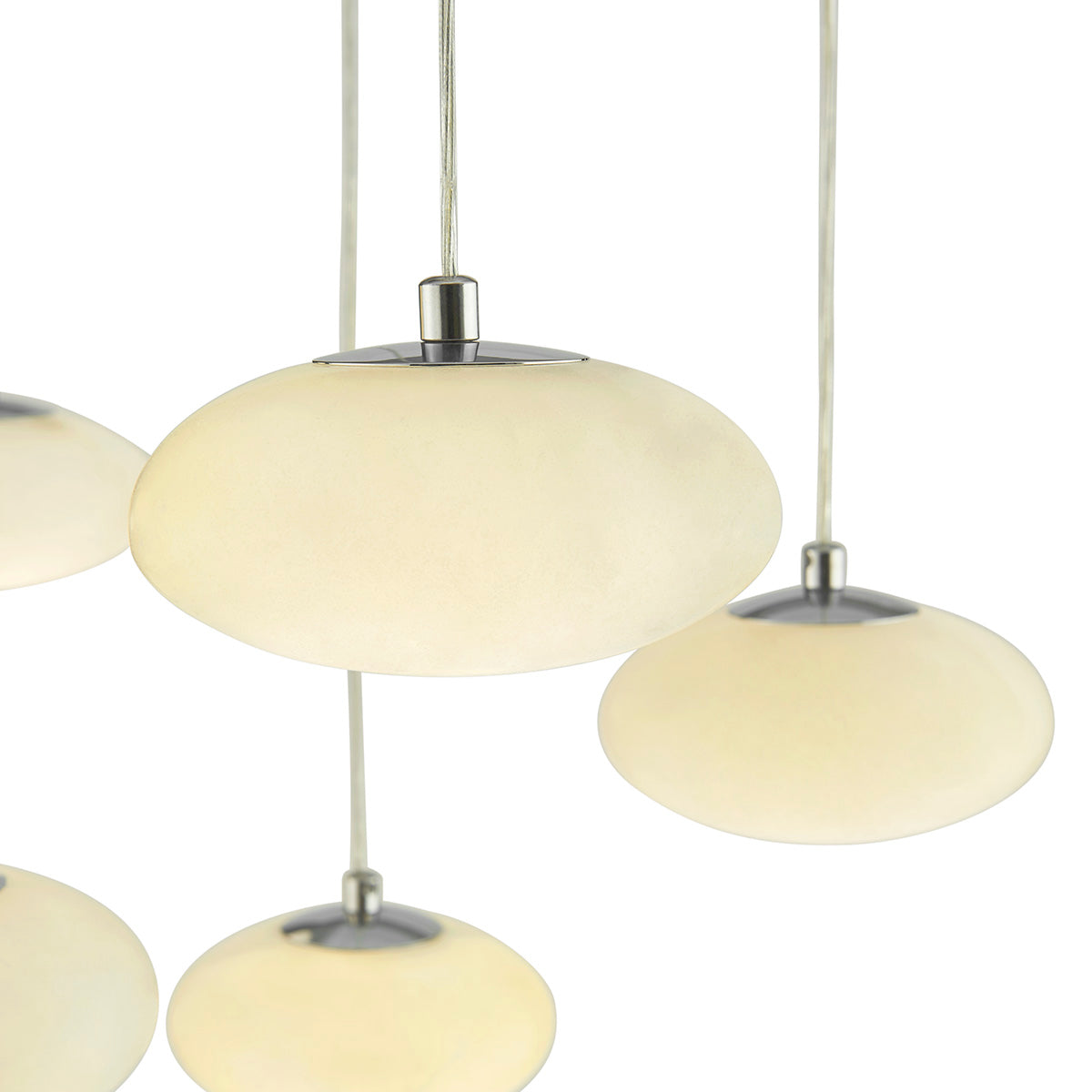 Spanish Alabaster Rectangular Chandelier // Chrome  | Finesse - Home Elegance USA